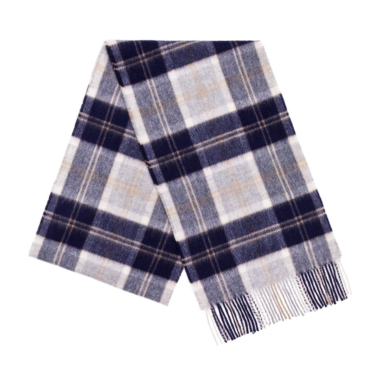 Mood Company - Sjaal Tartan Bannockbane Silver - Merino Lamswol - 25 x 190 - Bronte by Moon - 6095653540564