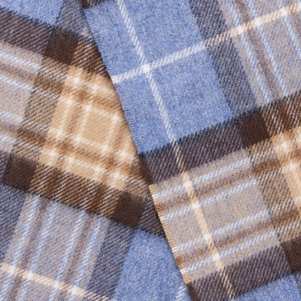 Mood Company - Sjaal Tartan Blue McKellar - Merino Lamswol - 25 x 190 - Bronte by Moon - 6151223666642