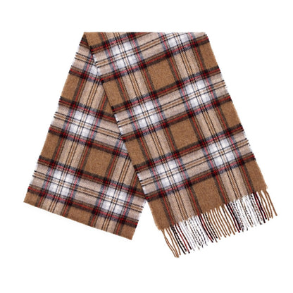 Mood Company - Sjaal Tartan Camel Stewart - Merino Lamswol - 25 x 190 - Bronte by Moon - 6151218795708