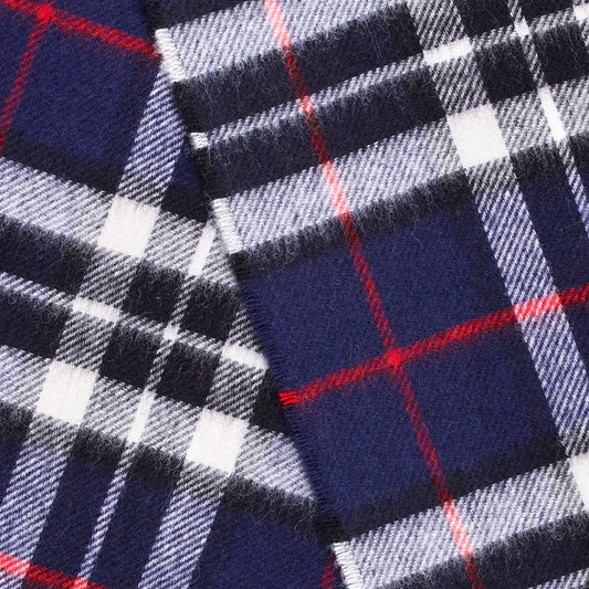 Mood Company - Sjaal Tartan Navy Thompson - Merino Lamswol - 25 x 190 - Bronte by Moon - 6151223254252