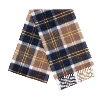 MoodCompanyNL - Sjaal Woodhouse Blauw Geel (Denim Yellow) - Meriono Lamswol - 25 x 190 - Bronte by Moon Scotland - 6095632494420