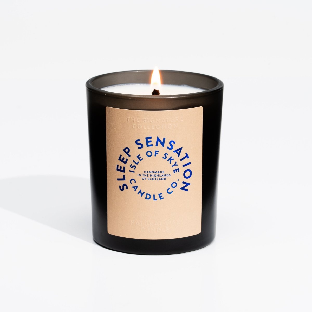 Mood Company - Sojawaskaars Sleep Sensation - Black Tumbler - Handgemaakt - 45 uur - Isle of Skye Candle Company - 