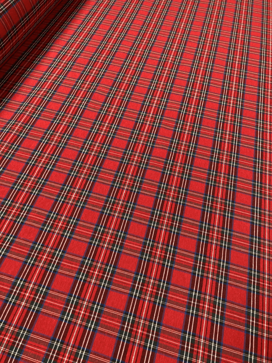 Mood Company - Tafelkleed Tartan Windsor Rood - Katoen/Polyester - Bamar - 