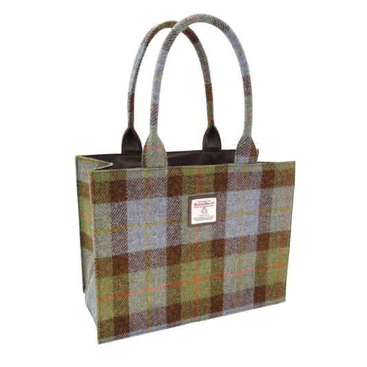 Mood Company - Tas Harris Tweed Shopper Glencoe MacLeod Tartan - 36x49x16 - Glen Appin of Scotland - 5061035014276