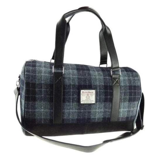 Reistas Clyde Grijs Zwart - Harris Tweed - Extra Groot - Glen Appin of Scotland by MoodCompanyNL