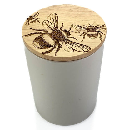 MoodCompanyNL - Voorraadpot Bijen Medium - 16x11 - Gegraveerd - Scottish Made - 5060949550054