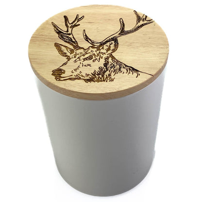 MoodCompanyNL - Voorraadpot Edelhert Medium - 16x11 - Gegraveerd - Scottish Made - 5060949550245