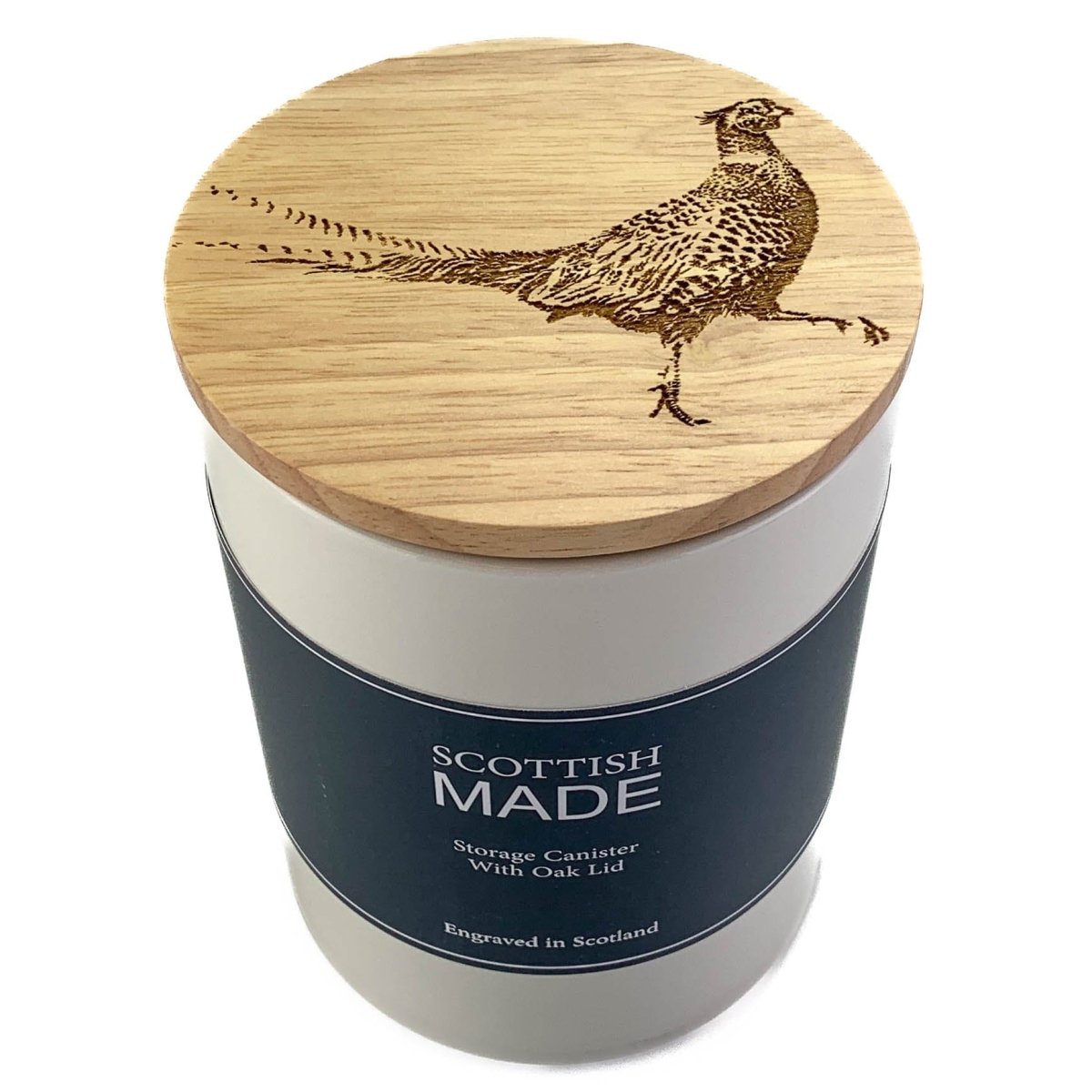 MoodCompanyNL - Voorraadpot Fazant Medium - 16x11 - Gegraveerd - Scottish Made - 5060949550016