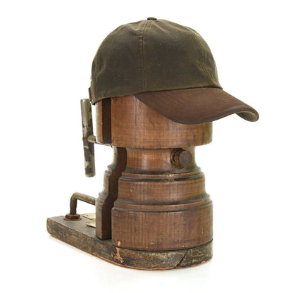 Mood Company - Wax Baseball Cap Groen – Waxed Cotton Pet met Leren Klep (Made in UK) - 5060445894126