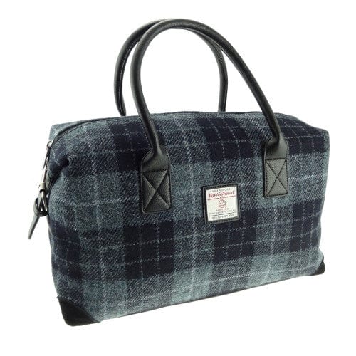 MoodCompanyNL - Weekendtas Esk Zwart Grijs - Harris Tweed - Glen Appin of Scotland - 5060631373190