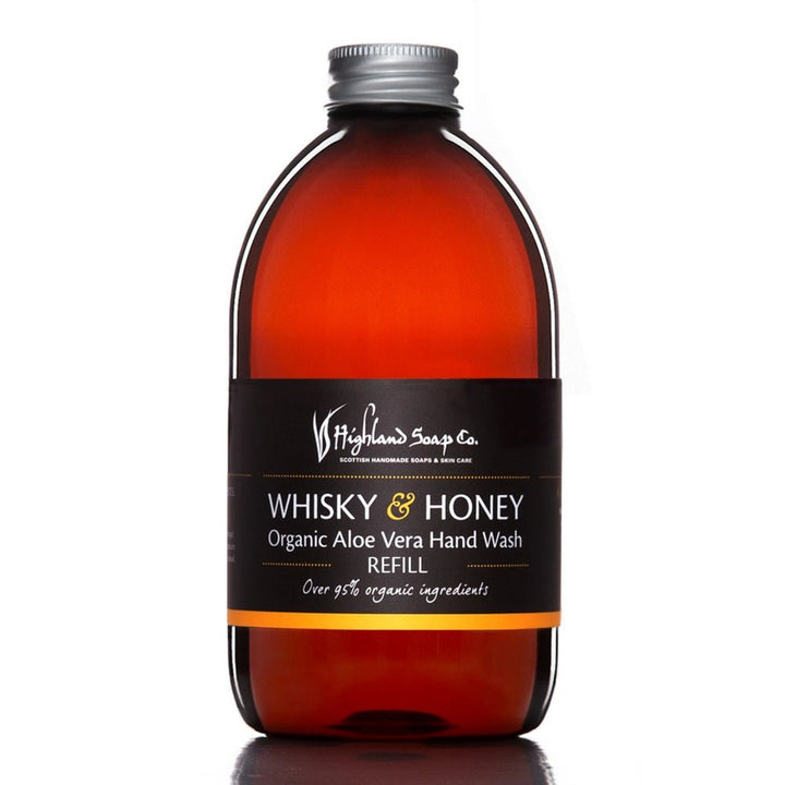 MoodCompanyNL - Whisky & Honey – Warm & Zoet - Navulverpakking Handzeep Glas 1 Liter - 5060614510314