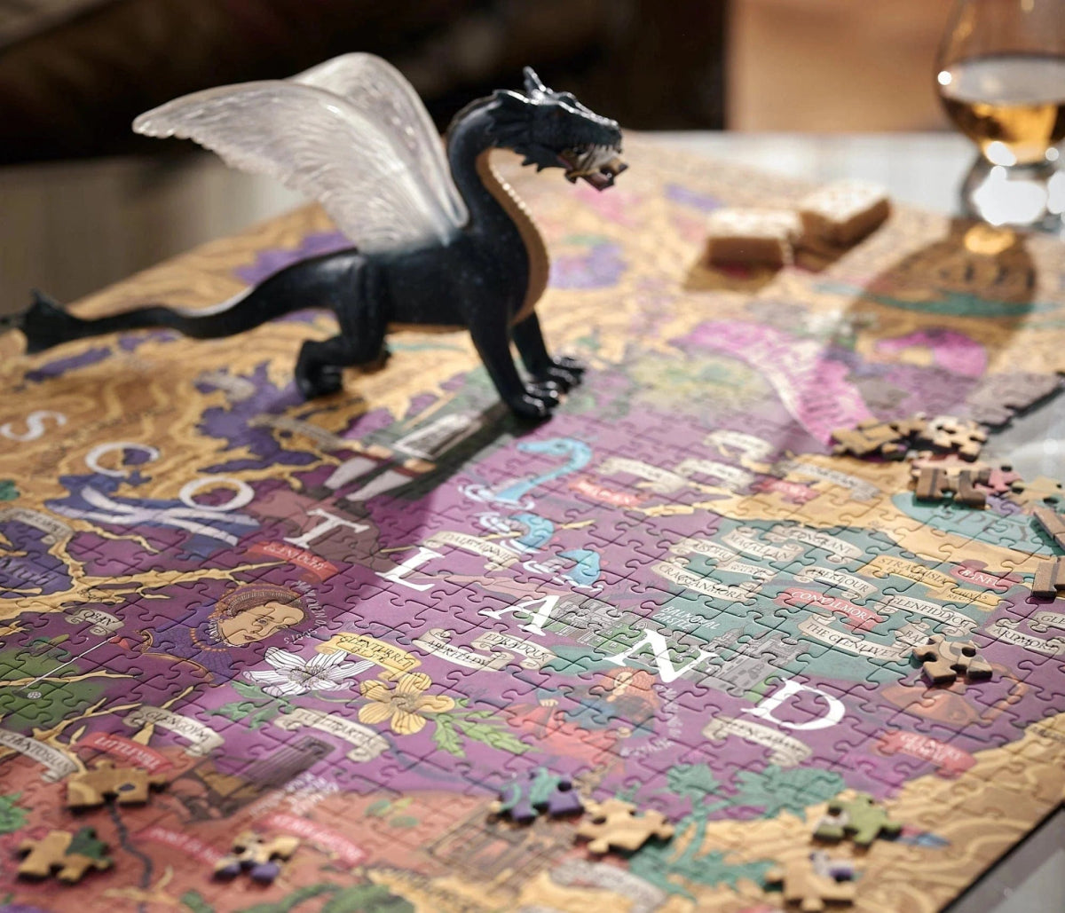 MoodCompanyNL - Whisky puzzel Scotland - 1000 stukjes - 14+ - Water & Wines Sweden - 735011880214