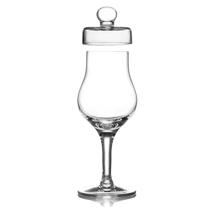 Mood Company - Whiskyglas G100 – 100 ml – met deksel – handgemaakt - Amber Glass - 5905279233973
