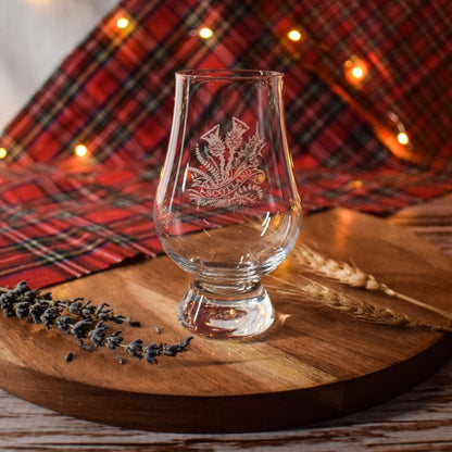 MoodCompanyNL - Whiskyglas Gegraveerd met Distel - Glencairn Crystal Scotland - 6091023629617