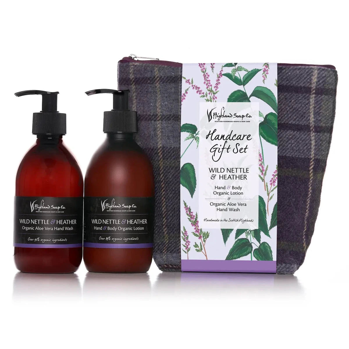 Wild Nettle & Heather – Kruidig & Zacht - Cadeauset Handverzorging – Handzeep, Lotion & Tas by MoodCompanyNL